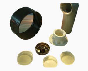 Thread plastic injection mold and molding