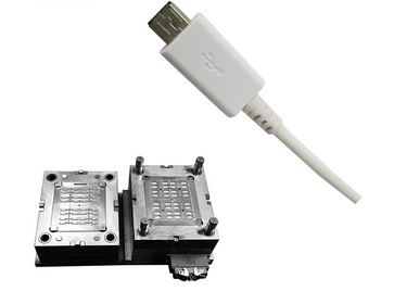 Plastic shell injection moulding for USB cable