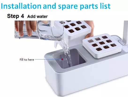 Indoor Herb Garden Kit with LED Spectrum Hydroponic Herb Garden Kit Basil & Parsley Seed Garden Planter in Home