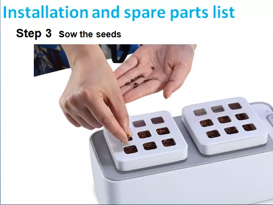 Indoor Herb Garden Kit with LED Spectrum Hydroponic Herb Garden Kit Basil & Parsley Seed Garden Planter in Home