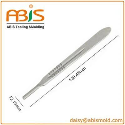 Metal medical scalpel handle