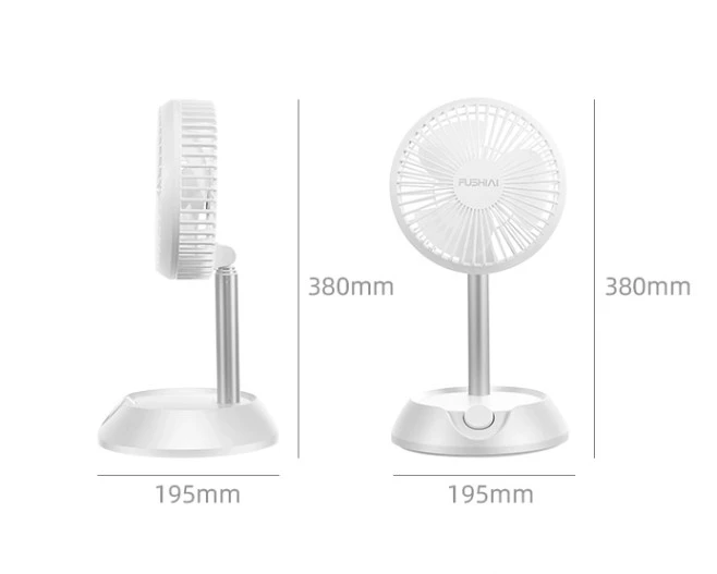 A fan that rotates 180 degrees