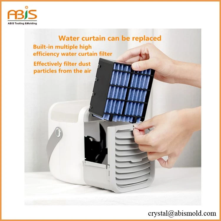 mini cooling fan humidifer with built-in water curtain