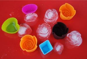 Non-Toxic Food Grade Rose Shape Silicone Baking Cake & Muffin Mould