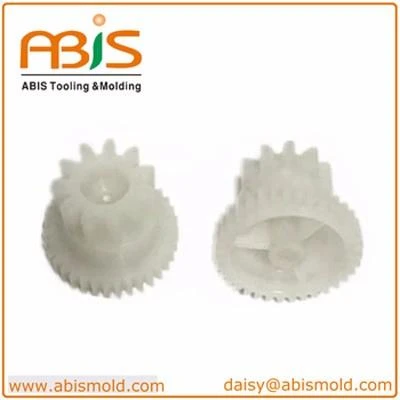 White Plastic Injection Molding Double Spur Gear White Plastic Injection Molding Double Spur Gear