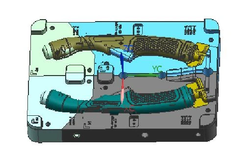 Plastic Handle With Several Interchangeable Inserts Injection Mold