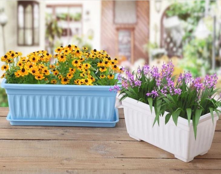 Plastic Rectangular Pot Garden Plant Box Plastic Rectangular Pot Garden Plant Box