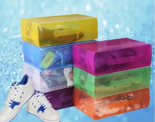 PP Plastic Storage Clear Shoe Packaging Box(PP Box)