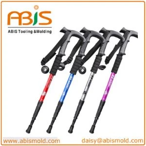 Aluminum Alloy Crutch Stretching Folding Mountain Climbing Stick