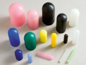 Pink Silicone Cap Rubber Masking For Plastic Powder Coating