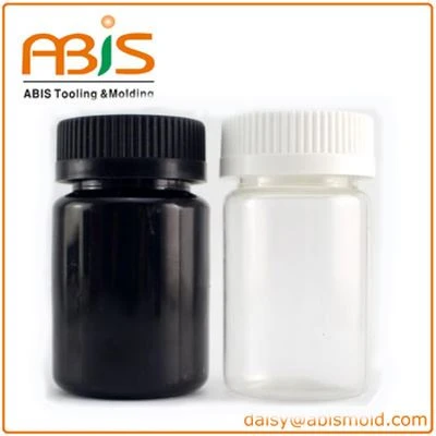 Black Color Medicine Bottles PET 75ml With Childproof Cap