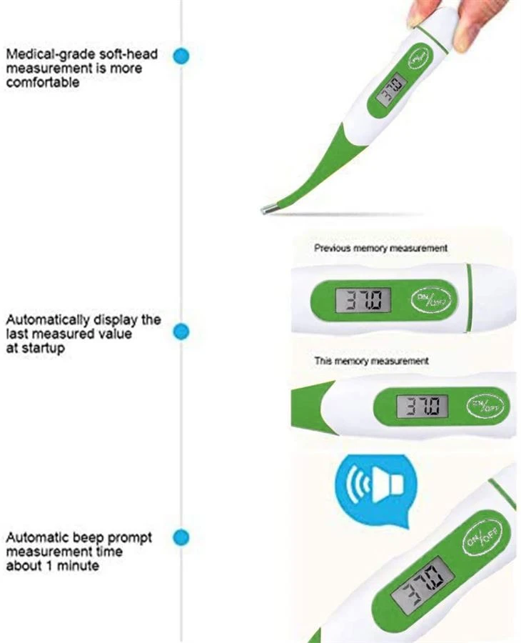 Thermometer Electronic Thermometer Home Children Baby Soft Head