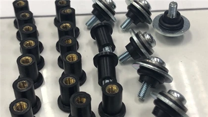 metal part inserting mold with one up side and two down side